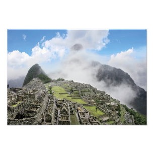 Peru, Machu Picchu, the ancient lost city of 4 Photo Print