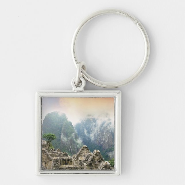 Peru, Machu Picchu, the ancient lost city of Key Ring (Front)