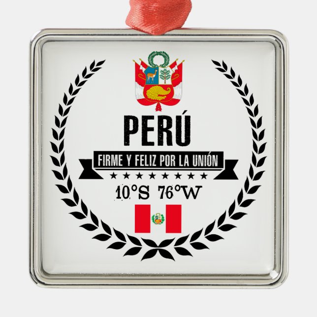 Peru Metal Tree Decoration (Front)