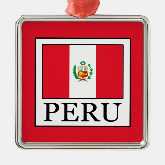 Peru Metal Tree Decoration (Front)