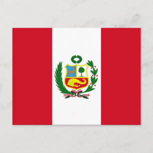 Peru National Flag Postcard