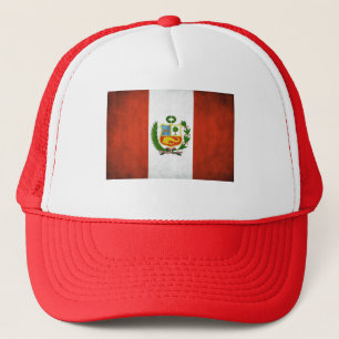 Peru National Flag Trucker Hat