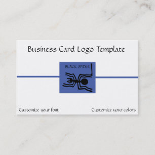 Peru Nazca Lines - Black Spider Logo Business Card