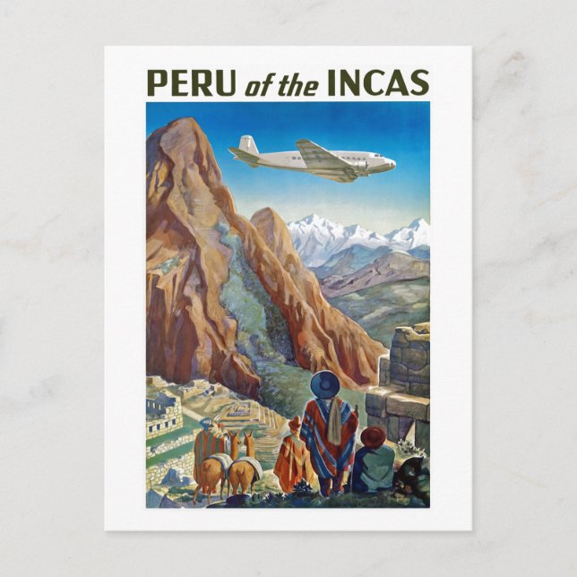 Peru of The Incas Postcard (Front)