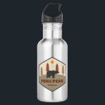 Peru Peak Wilderness Vermont Bear 532 Ml Water Bottle<br><div class="desc">The Peru Peak Wilderness is one of eight wilderness areas in the Green Mountain National Forest in the U.S. state of Vermont.</div>