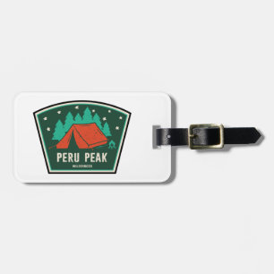 Peru Peak Wilderness Vermont Camping Luggage Tag