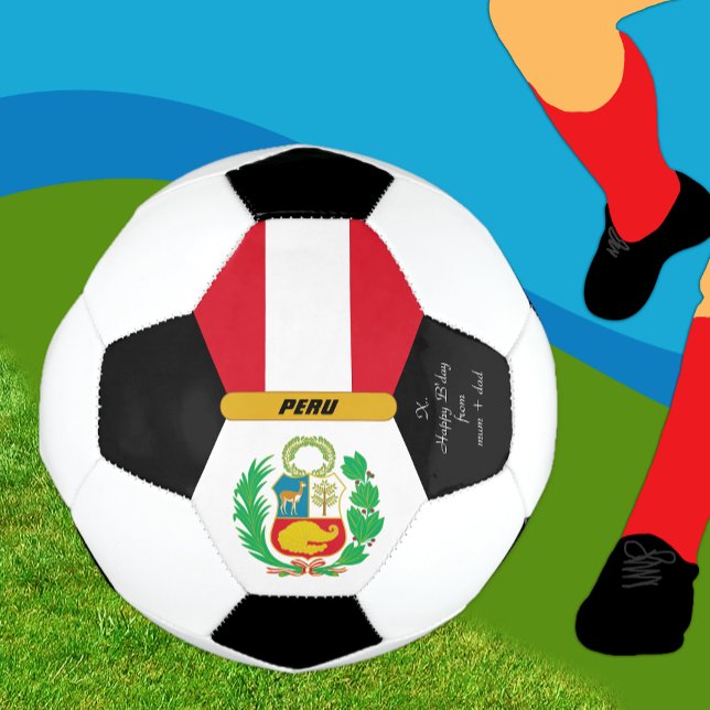 Peru Personalised, Flag, Photo Soccer Ball (Creator Uploaded)