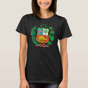 Peru Peruvian Escudo Coat Of Arms Men Women Socce T-Shirt