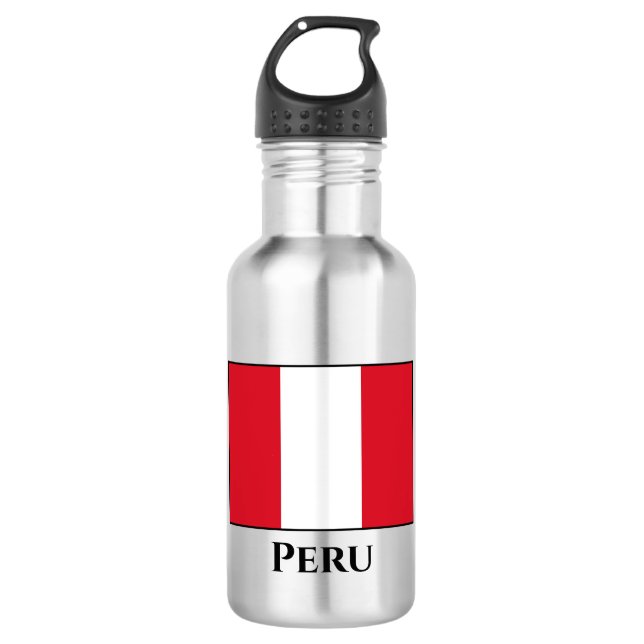 Peru (Peruvian) Flag 532 Ml Water Bottle (Front)