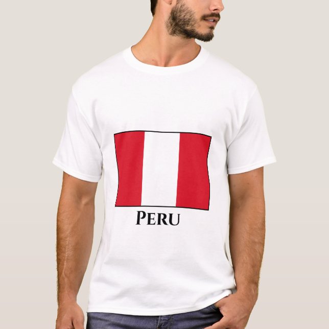 Peru (Peruvian) Flag T-Shirt (Front)