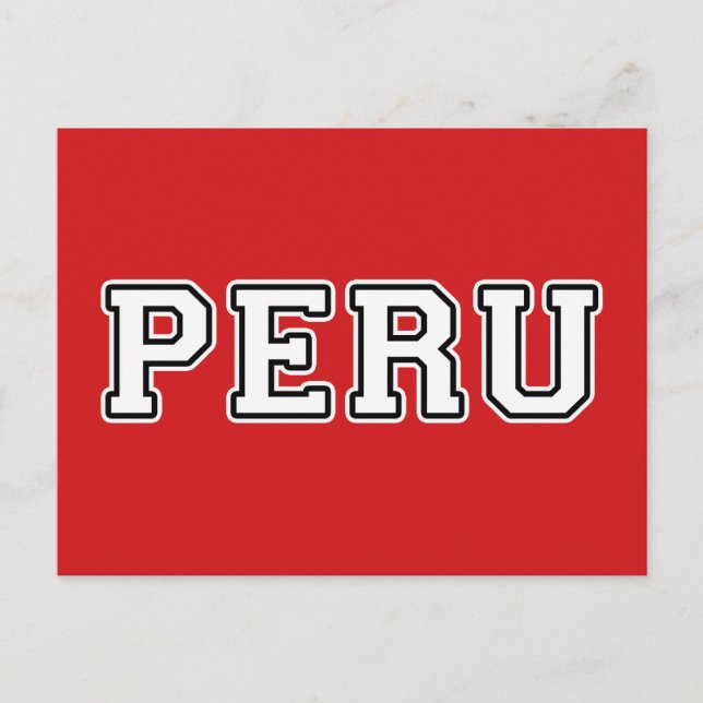 Peru Postcard (Front)