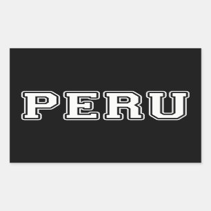 Peru Rectangular Sticker