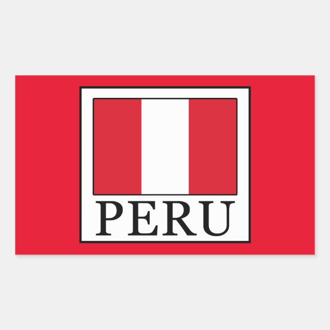 Peru Rectangular Sticker (Front)