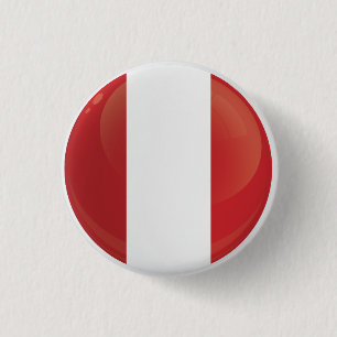 Peru  Round Icon Flag 3 Cm Round Badge