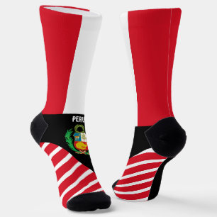 Peru Socks, Peruvian flag colours / sports Socks