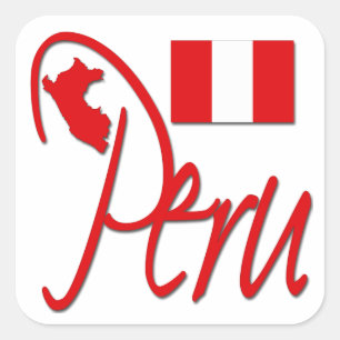 Peru Square Sticker