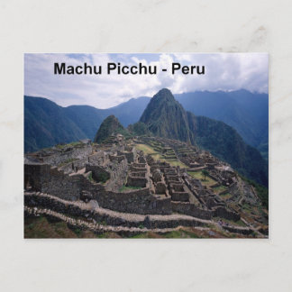 Peru The Ruins of Machu Picchu (St.K.) Postcard