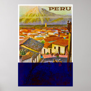 Peru Travel Poster Peruvian Art Prin