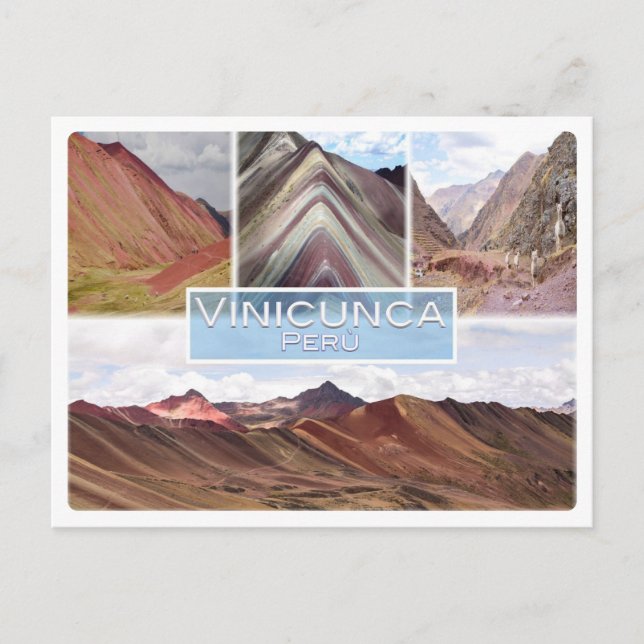 Peru - Vinicunca - The Red Valley - Postcard (Front)