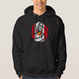 Peru Volleyball Peruvians Flag Volleyball Men Wom Hoodie