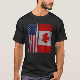 Peruvian American Half Peru Half USA Flag Proud T-Shirt