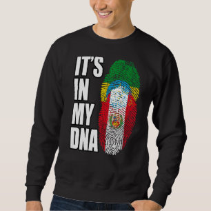 Peruvian And Ethiopian Mix DNA Flag Heritage Sweatshirt