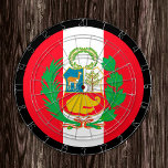 Peruvian Flag Dartboard Peru & darts / game board<br><div class="desc">Dartboard: Peru & Peruvian flag darts,  family fun games - love my country,  summer games,  holiday,  fathers day,  birthday party,  college students / sports fans</div>