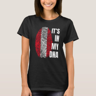 Peruvian Flag Dna Fingerprint Peru T-Shirt