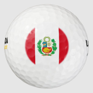Peruvian flag golf balls
