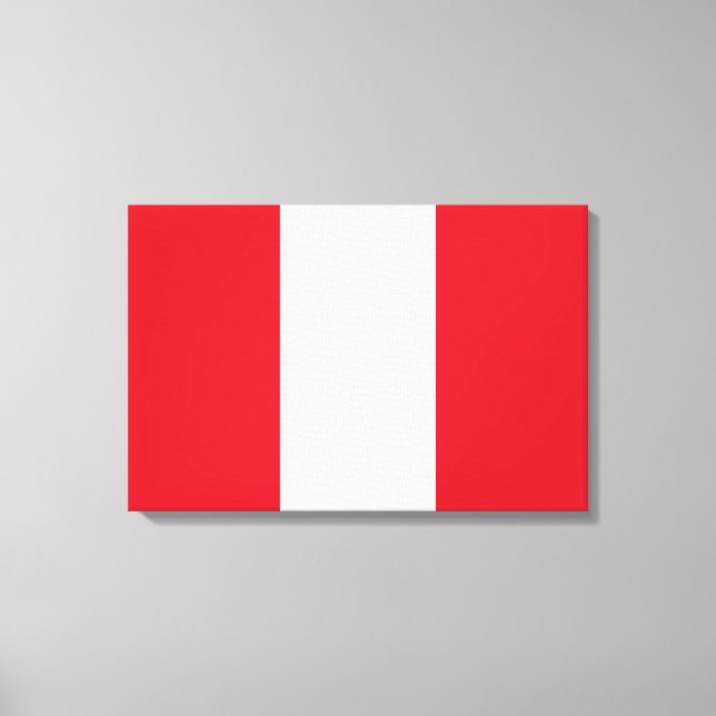 Peruvian Flag (Peru) Canvas Print (Front)