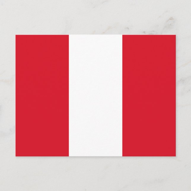 Peruvian Flag (Peru) Postcard (Front)