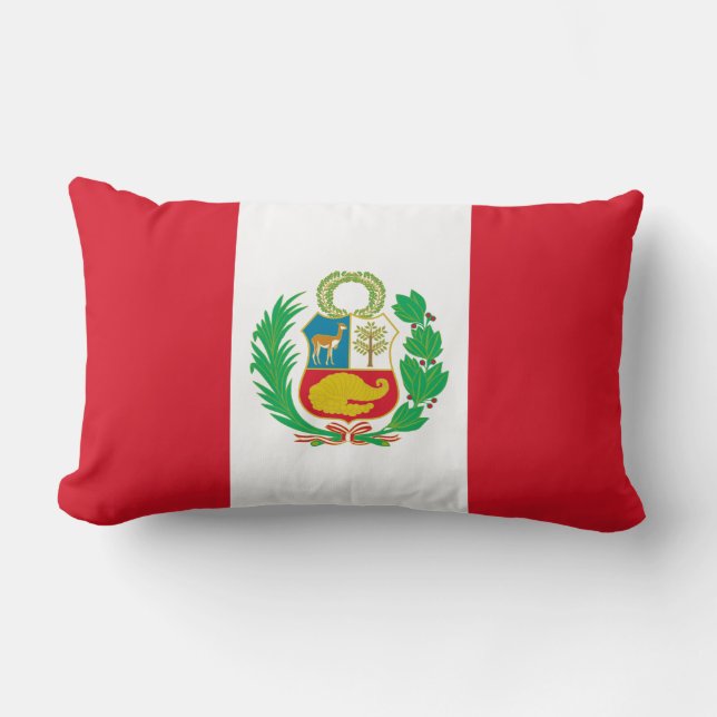 Peruvian flag pillow (Front)