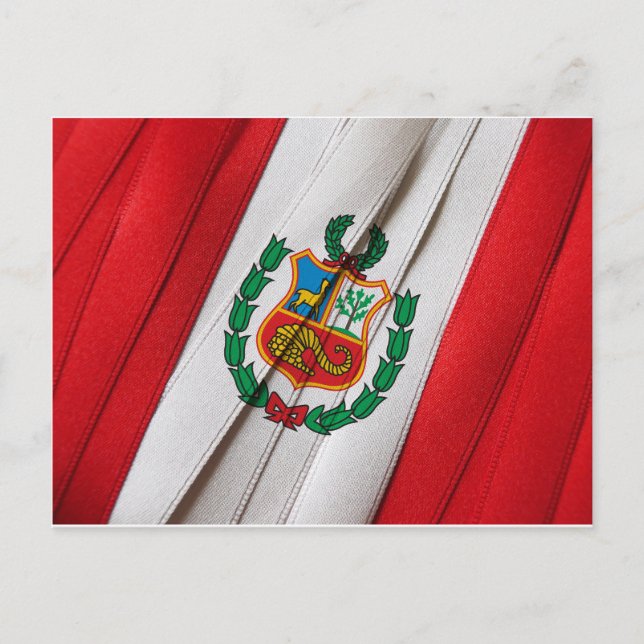 PERUVIAN flag Postcard (Front)