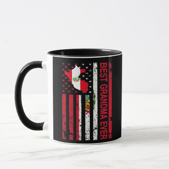 Peruvian Grandma Peru USA American Mother's Day  Mug (Left)