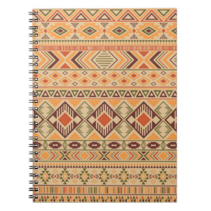 Peruvian Indian: Tribal Geometric Seamless Notebook