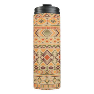 Peruvian Indian: Tribal Geometric Seamless Thermal Tumbler
