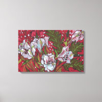 Peruvian Lilies Spring Flowers Floral Art Sketch  