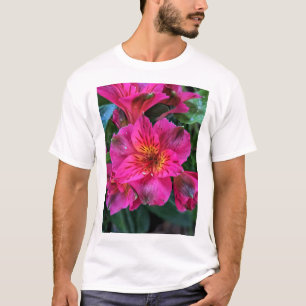 Peruvian Lily Pink Colour T-Shirt