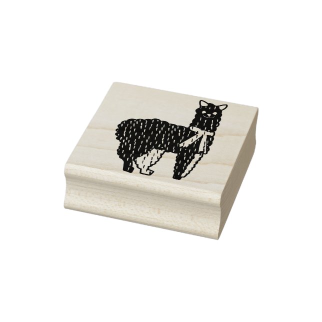 peruvian llama art stamp (Stamp)