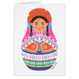 Peruvian Matryoshka Card