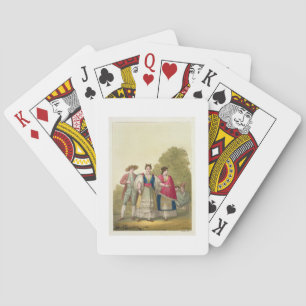 Peruvian Men and Women in Traditional Costume (col Playing Cards