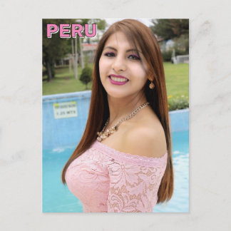 Peruvian Model Postcard