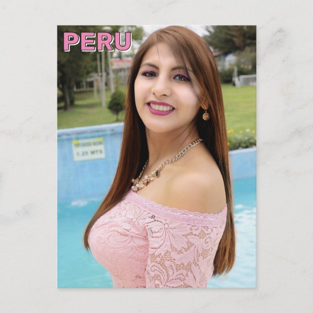 Peruvian Model Postcard (Front)