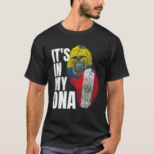 Peruvian Plus Ecuadorian Perfection Mix Flag Herit T-Shirt