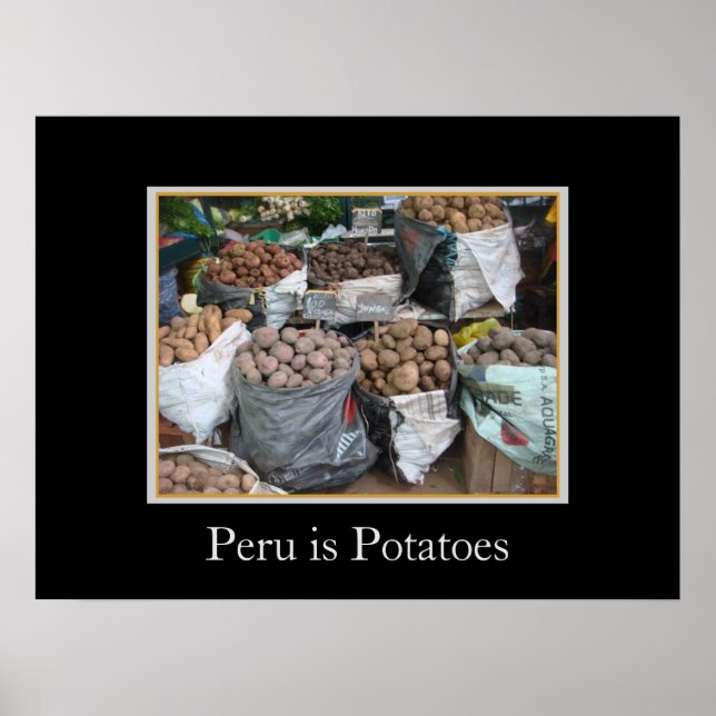 Peruvian Potatoes - Market Stall Poster (Front)