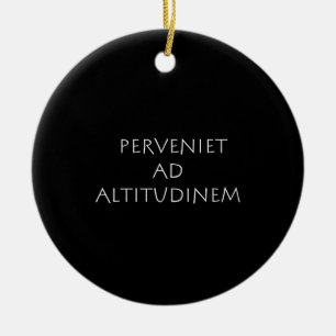 Perveniet ad altitudinem ceramic tree decoration