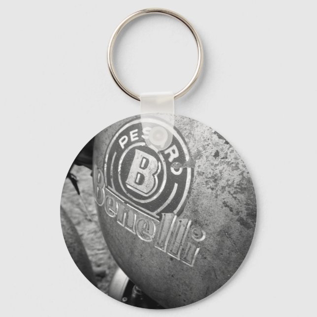 Pesaro Benelli vintage motorcycle Key Ring (Front)
