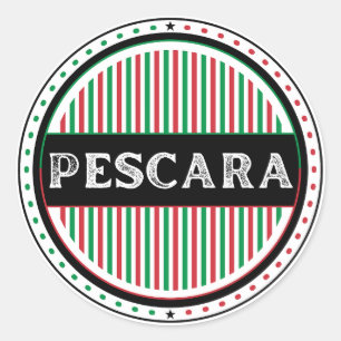 Pescara City Pride Emblem – Italian Identity Classic Round Sticker