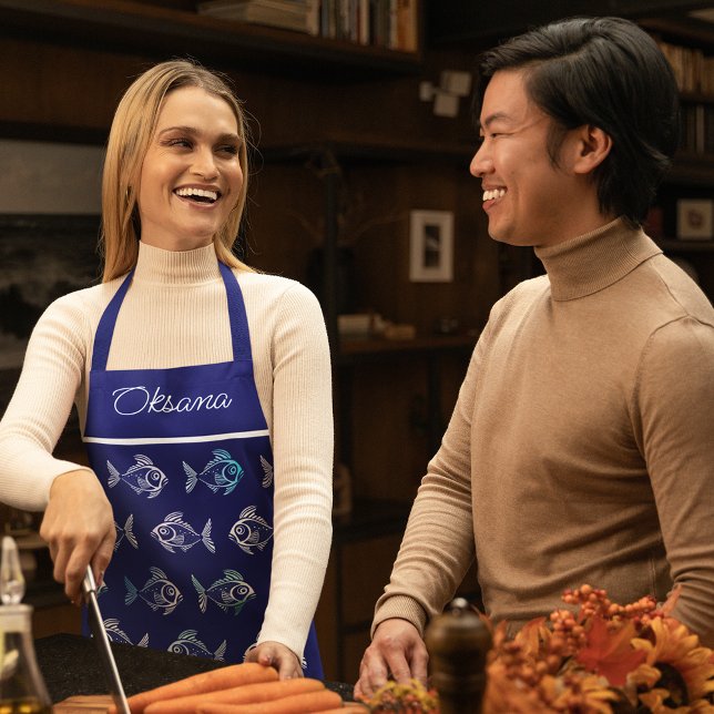 Pescatarian Pattern Apron (Creator Uploaded)