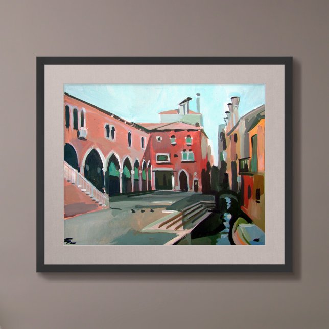 Pescheria di Rialto Painting Poster (Creator Uploaded)